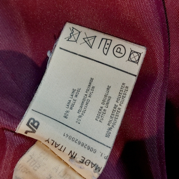 Elena Miro vintage 90s purple wool overcoat, UK22/US18, EUC - Picture 7 of 9